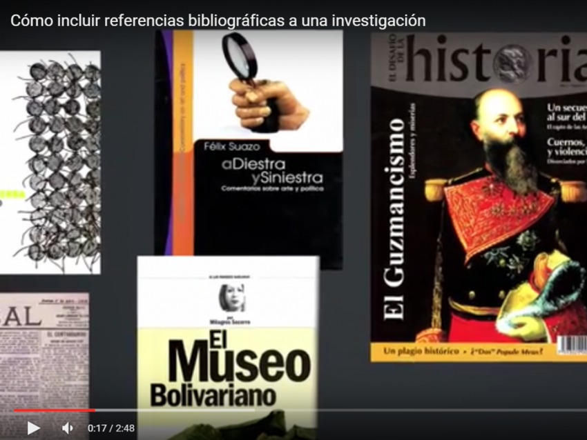 Video: referencias bibliográficas