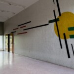 Mural en mosaicos de Mateo Manaure, 1954, Facultad de Ingeniería, UCV. Fotografía Luis Chacín, 2016.