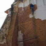 Trabajos de restauración de la iglesia San Nicolás de Bari, de Obispos, concluidos en 2015. Barinas, Venezuela.