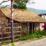 Antigua capilla de El Topón, estado Táchira, construida con materiales nativos.