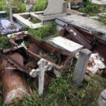 Tumba profanadas en el cementerio municipal de Valera. Trujillo, Venezuela.