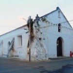 Fachada de la iglesia San Nicolás de Bari, antes de la restauración de 2015. Obispos, Barinas. Venezuela.