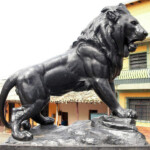 León de Capacho, emblemática escultura del pueblo de Capacho. Trujillo, Venezuela