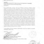 Oficio al IPC sobre la demolición inconsulta de la obra de la redoma de Punto Fresco. Ciudad de Barinas, patrimonio cultural venezolano.