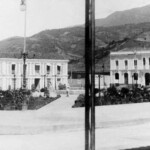 Otra vista de la Plaza Bolívar desde la esquina este cerca de 1929. Estado MÃ«rida, Venezuela. Patrimonio venezolano