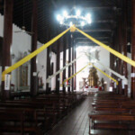 Vista interior de la iglesia San Nicolás de Bari. Municipio Obispos, estado Barinas. Venezuela