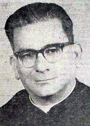 Monseñor Ángel Ramón Parada Herrera en los años 60. Estado Táchira, Venezuela.