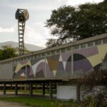 Obra de Armando Barrios en la plaza del rectorado. Foto Luis Chacín, 2016.