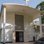 Deterioro de la capilla de la UCV. Ciudad Universitaria de Caracas, Patrimonio mundial de Venezuela 2000.