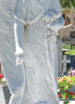 Escultura en mármol del cementerio municipal de Boconó, un museo sobre las tendencias artístticas funerarias de principios del siglo XX en Venezuela.