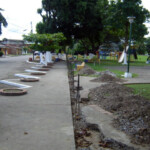 Cerca perimetral construida en 2010, desautorizada por el Instituto de Patrimonio Cultural. Estado Barinas, Venezuela.