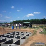 Construcción de las bóvedas Parque Jardin Nuestra Señora del Rosario del Real. Barinas, Venezuela.