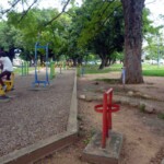 Gimnasio al aire libre en el parque Los Mangos.. Bien cultural de Barinas, Venezuela.