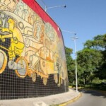 Mural de Pedro León Zapata en la UCV. Patrimonio mundial de Venezuela. UNESCO