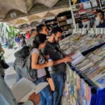 Pasillo de los libreros de la UCV. Ciudad universitaria de Caracas, declarada Patrimonio de la Humanidad en el año 2000 por la UNESCO. Venezuela.