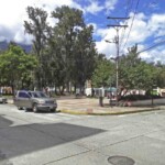 Costado norte de la plaza Rivas Dávila. Patrimonio histórico del municipio Mérida, estado Mérida. Venezuela.