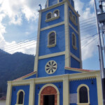 Fachada de la iglesia San Vicente Ferrer. Patrimonio cultural de Táchira, Venezuela.