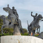 Grupo escultórico del parque Rafael Urdaneta, en el casco histórico de Maracaibo.