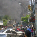 Mercado Municipal de Caripito, sacudido por las protestas. Foto IPC,@_UnBetoMas