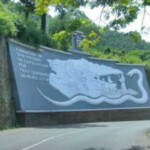 La vía que lleva al mural-de-entrada-de-san-antonio de capayacuar. patrimonio cultural del estado Monagas, Venezuela.