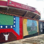 En 2015 fueron retocados los murales d de la plaza de toros Román Eduardo Sandia de Mérida. patrimonio cultural del estado Mérida, Venezuela..