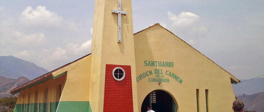 Santuario de la Virgen del Carmen de Caña Brava. Patrimonio cultural de Táchira, Venezuela.