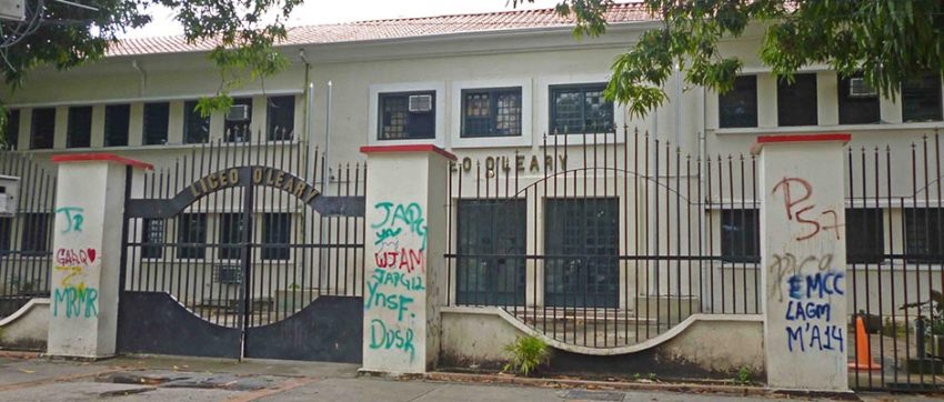 Vandalizados 35 muros de la histórica sede del liceo Oleary, en Barinas. Patrimonio del estado Barinas en peligro. Venezuela.