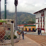 Plaza Bolívar de Boconó, estado Trujillo. Patrimonio cultural de Venezuela.