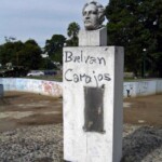 Monumento a Páez en el parque El Ejército de la ciudad de Mérida. Patrimonio del estado Mérida, Venezuela.