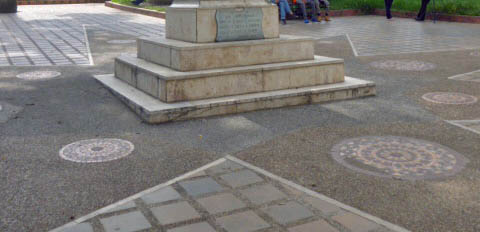 Plaza Bolívar de Boconó, estado Trujillo. Patrimonio cultural de Venezuela.