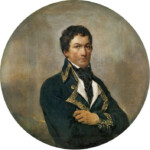 Retrato de Francisco de Miranda realizado en 1835. Ã“leo sobre tela de Georges Rouget (1783–1869). Colección Museo Nacional de Versalles. Patrimonio histórico de la ciudad de Mérida, Venezuela.