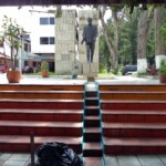 Monumento Bolívar de Los Andes, en la plaza Bolivariana de Mérida. Patrimonio cultural de Mérida, Venezuela.