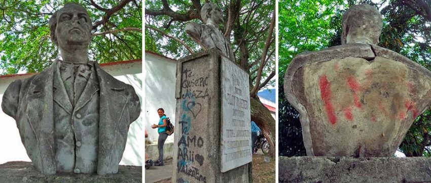 Monumento al doctor Eloy Paredes. Patrimonio cultural amenazado de Mérida, Venezuela.