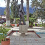 Monumento Bolívar de Los Andes, en la plaza Bolivariana de Mérida. Patrimonio cultural de Mérida, Venezuela.