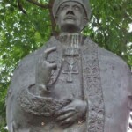 Estatua pedestre del fray Juan Ramos de Lora. Patrimonio cultural de la ciudad de Mérida, estado Mérida. Venezuela.