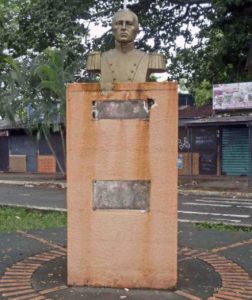 Ladrones del bronce se llevaron las placas de Antonio Nicolás Briceño en septiembre de 2017.