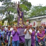 Semana Santa en Barinas. Viacrucis del Miércoles Santo. Tradiciones religiosas, patrimonio cultural inmaterial de Venezuela.