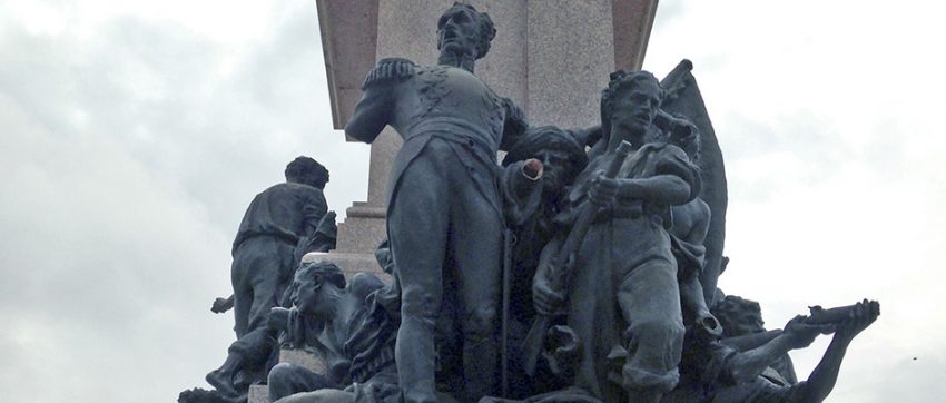 Monumento a Sucre, parque Ayacucho de Barquisimeto. Patrimonio cultural de Venezuela en peligro.