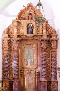 Retablo de la Capilla Nuestra Señora del Pilar, Catedral Metropolitana de Caracas, fotografía Luis Chacín, 2018.