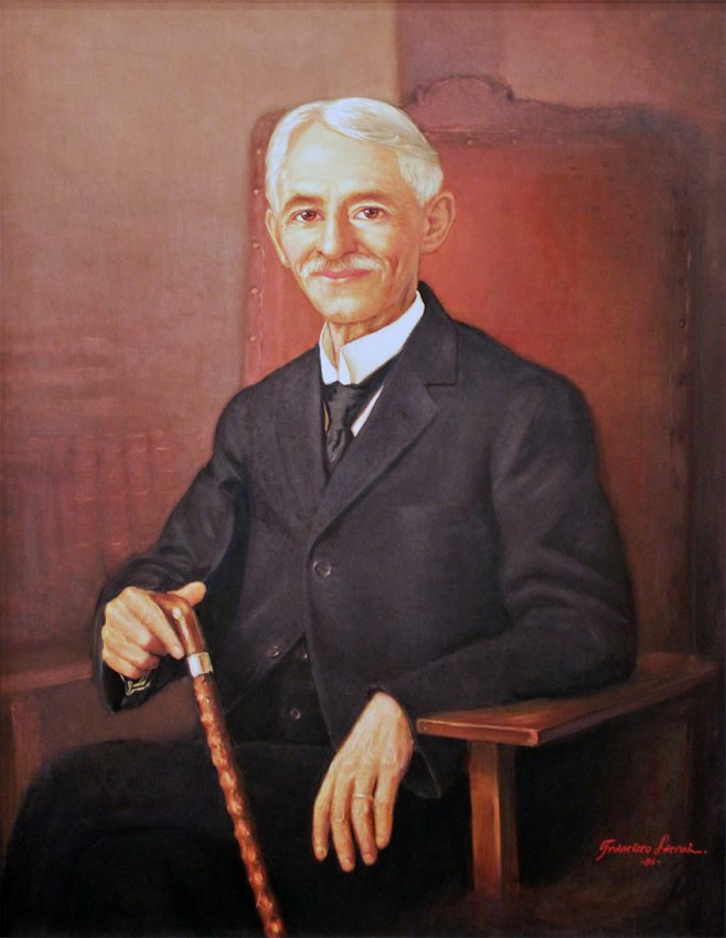 Monumento La conversación, estatuas sedentes del Gabo y don Tulio Febres Cordero. Paseo de La Lectura, Mérida. Patrimonio cultural de Venezuela.