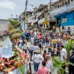 Procesión de la Virgen del Carmen, El Calvario, municipio El Hatillo, Caracas. Fotografía Luis Chacín, 21 de julio de 2018.