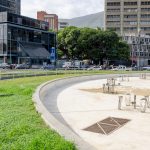 Fuente Venezuela, Plaza Venezuela, Caracas. Fotografía Luis Chacín, julio 2018.