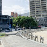 Fuente Venezuela, Plaza Venezuela, Caracas. Fotografía Luis Chacín, julio 2018.