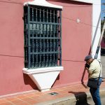 Registro de edificaciones patrimoniales por Fernando Acosta, Casa del Apostolado, Coro. Fotografía Luis Chacín.