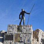 Monumento La Nacionalidad, encaramado en la Sierra Nevada de Mérida. Patrimonio cultural de Venezuela.