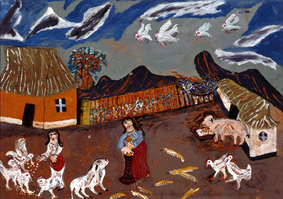 Bárbaro Rivas. Maestro petareño de la pintura ingenua. Llamado el Iluminado. Patrimonio cultural de Venezuela.