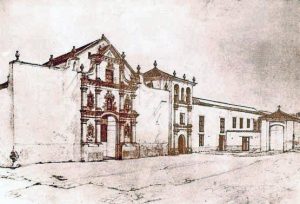 Convento de San Francisco, Caracas. Daguerrotipo. Foto José J. Lugo A. /Wikimedia Commons.