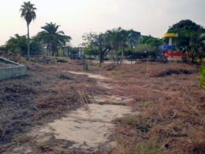 La abandonada plaza Francisco de Miranda, en Barinas. Foto Marinela Araque, marzo 2019