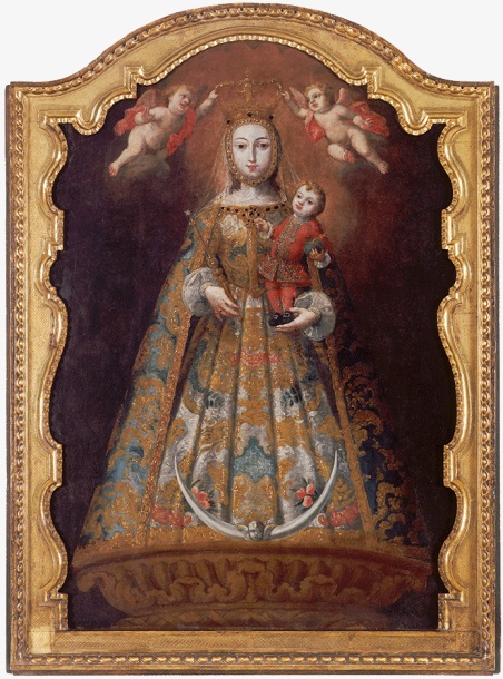 Nuestra Señora de Guía , de Juan Pedro López. Óleo sobre madera 100.3 x 69.2 cm. Colección Patricia Phelps de Cisneros